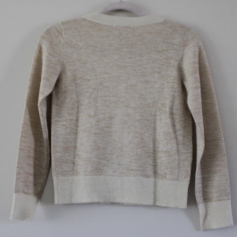 NWT Bonpoint Button Front Wool Mohair Long Sleeve Cardigan Sweater Neutral 12 - Picture 8 of 8
